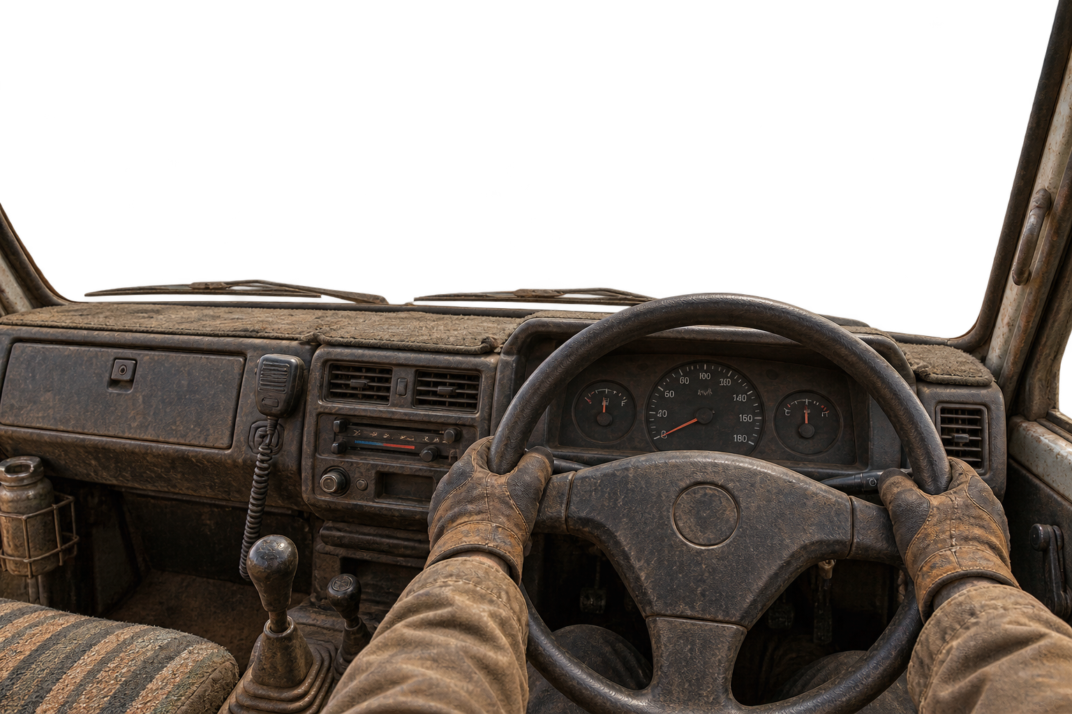 Your gloved hands in first person